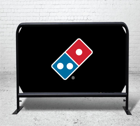 Domino's Logo Small Cafe Barrier (1 x 0.9m)