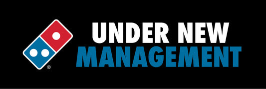 Under New Management - 2.4x0.8m Banner